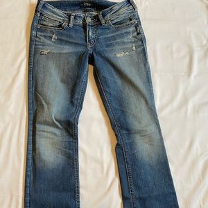 Silver Suki distressed jean